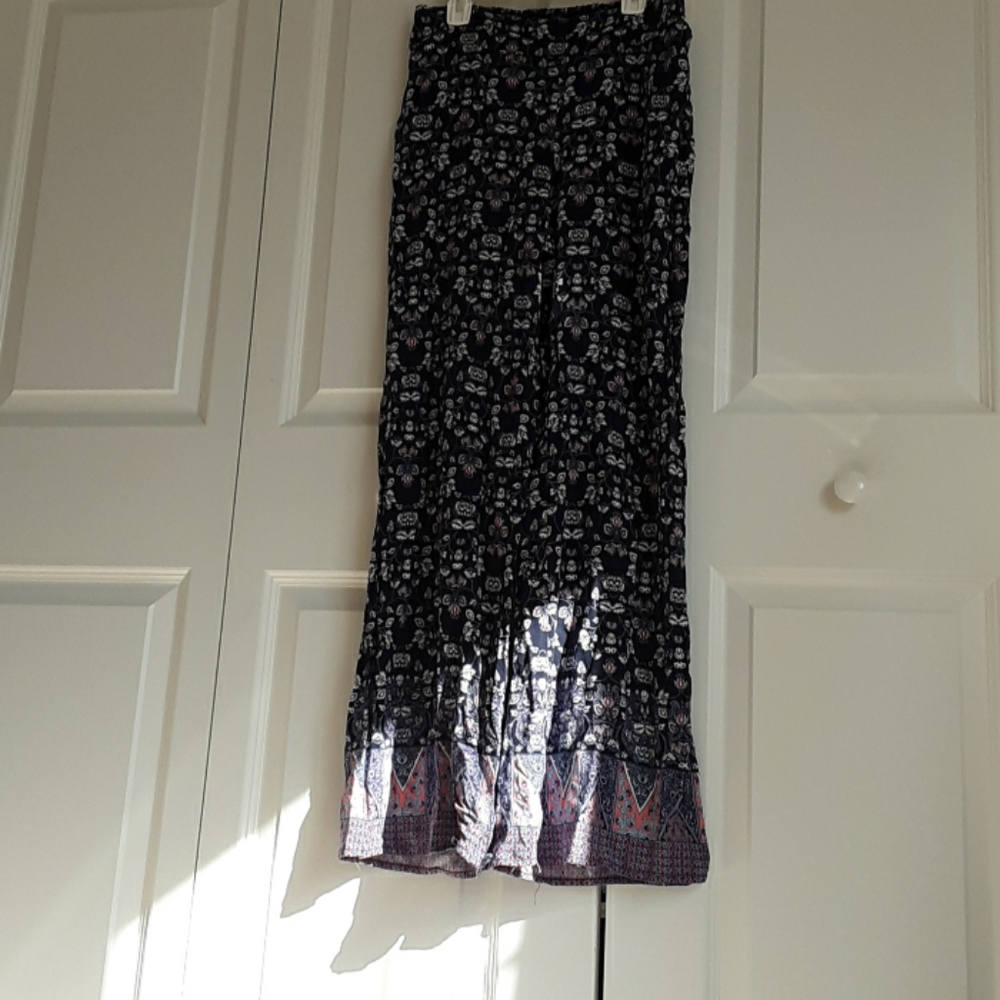 Pants with ruffles on the bottoms
